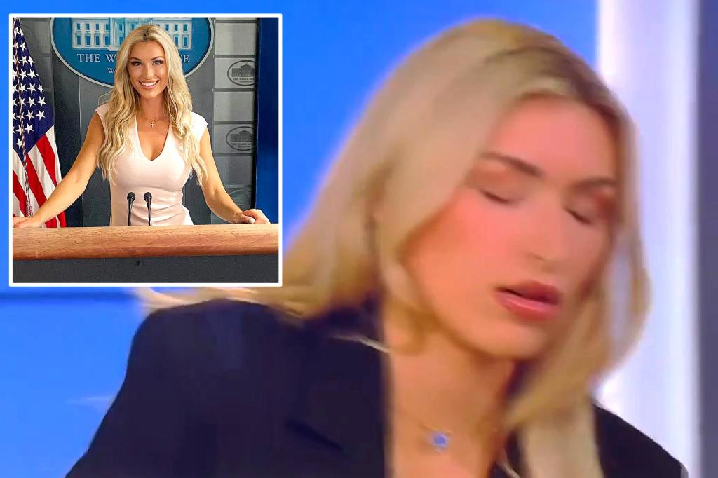 Ex-trump admin official camryn kinsey 'doing good' after dimming during live television interview
