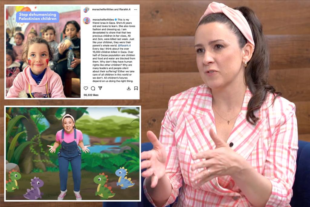 Children 'YouTube Star' Mrs. Rachel 'protects her comments in Gaza in conversation with Anti-Israel Reporter