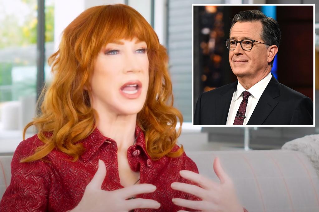 Kathy Griffin accuses Stephen Colbert for 'Bulls - Wait' over fame