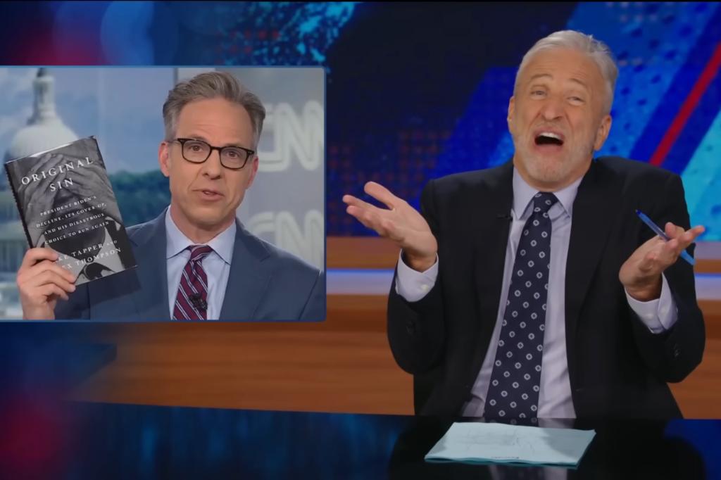 Jon Stewart Rips CNN on Jake Tapper Book in Biden's Fall: 'As F -King Weird'