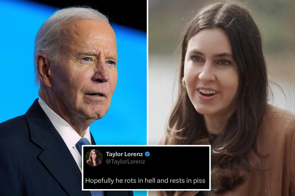 Taylor Lorenz Rails in Biden's hit cancer: 'Hopefully he rots in hell'